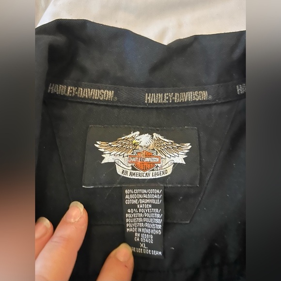 Harley-Davidson Black Casual Button Down Shirt - Picture 5 of 6